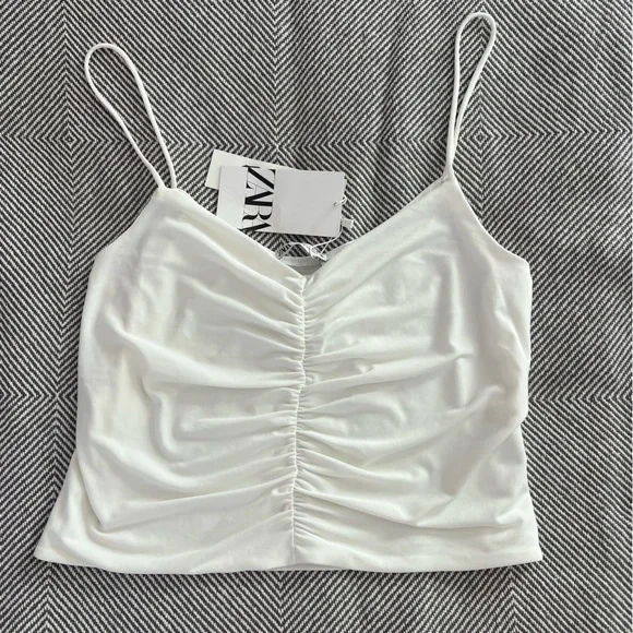 Zara white top - Picture 1 of 3